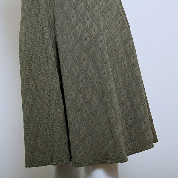 Athleta Textured Olive Sleeveless Dress - Picture 6 of 10